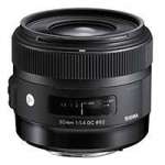 Sigma (301954) 30mm f/1.4 A Series Standard Lens for Canon EOS DSLRs (EF) Sigma (301954) 30mm f/1.4 A Series Standard Lens for Canon EOS DSLRs (EF)